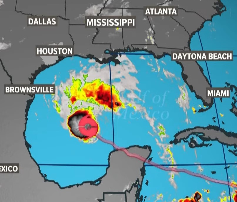 Beryl se dirige tout droit dans le Golfe du Mexique et la houle pourrait provoquer des courants d'arrachement jusqu'en Floride.