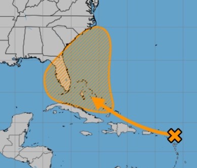 Une dépression tropicale pourrait se former près de la Floride dans le sud-est de l’État près des Bahamas : il est important de suivre l'évolution de la situation.
