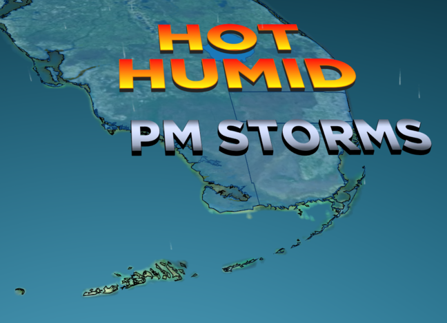Selon le National Weather Service :  Avis de chaleur en vigueur dans le sud de la Floride avec risque de fortes pluies l'après-midi.