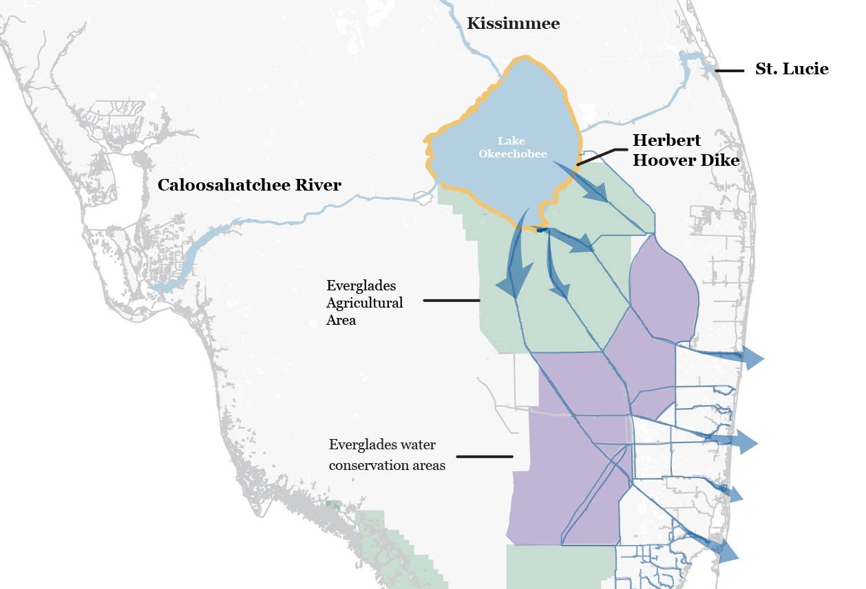 La Floride risque de manquer d’eau dans quelques années car  les réserves se vident sérieusement en raison d’une surpopulation.