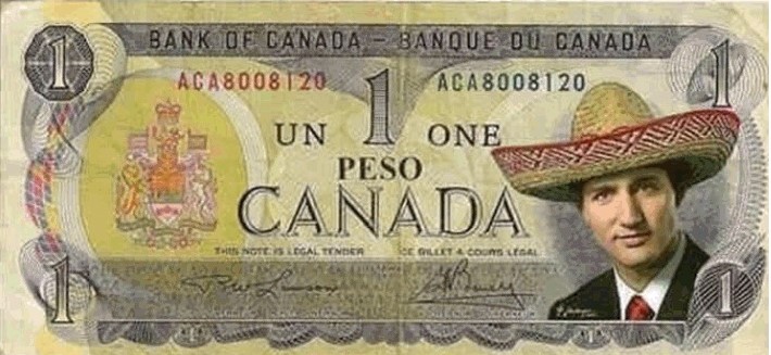 Actuellement le dollar canadien est plus durement touché que le peso mexicain en hausse sur sa valeur monétaire versus le dollar américain