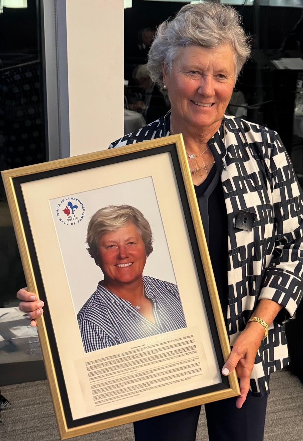 Denise Lavigne intronisée au Temple de la renommée du golf du Québec