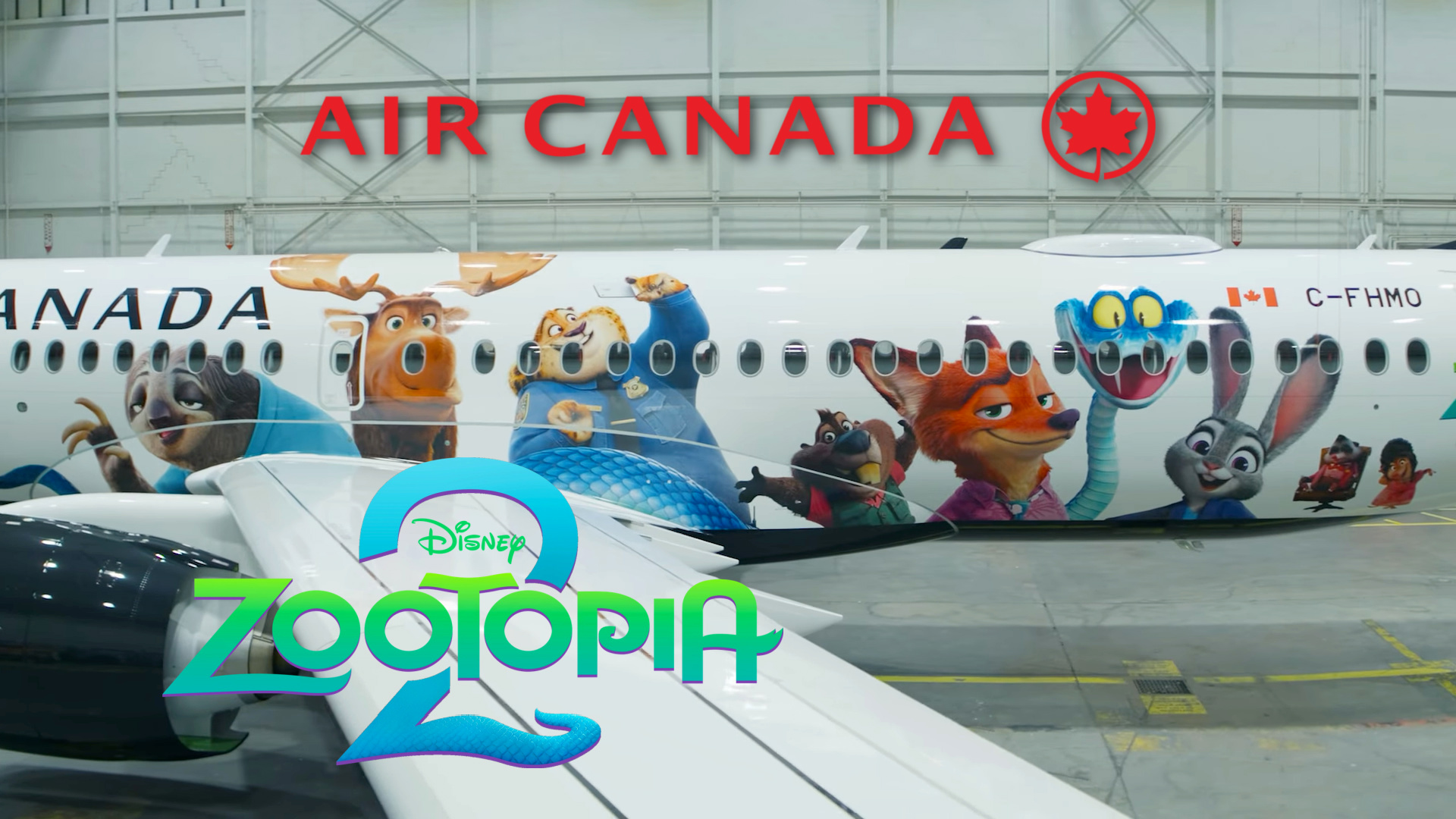 Air Canada dévoile sa nouvelle décoration d’avion magique « Zootopia 2 »