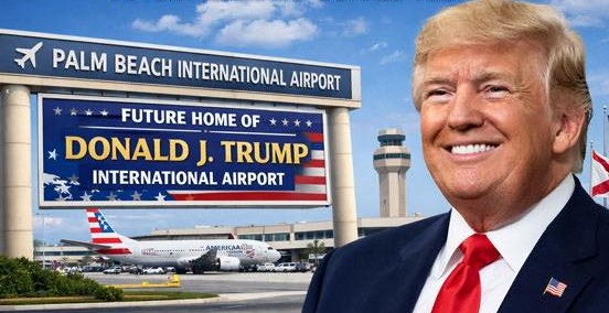 Après l’aéroport Pierre Élliott-Trudeau de Montréal sans consultation voici l’aéroport Donald J Trump à Palm Beach Airport accepté à l’unanimité