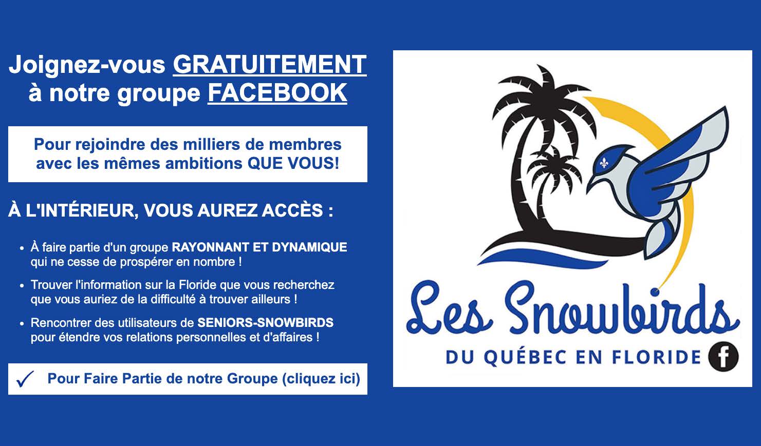 BIENVENUE AU PLUS IMPORTANT GROUPE FRANCOPHONE FACEBOOK DÉDIÉ AUX COMMERÇANTS QUÉBÉCOIS ET FLORIDIENS