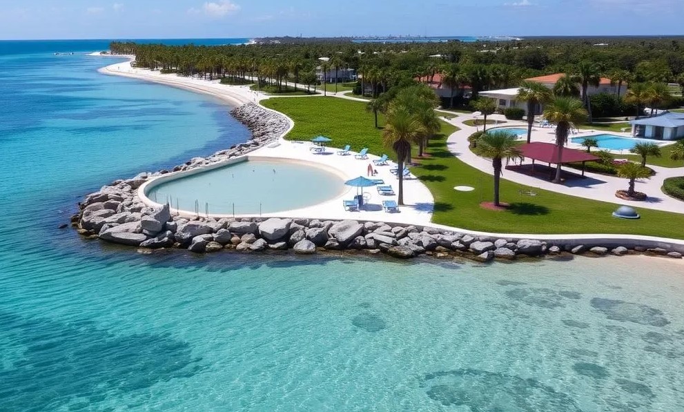 Ce magnifique parc de Floride possède une jolie plage avec du sable blanc et une eau magnifique dans un lieu qui respire la paix ! Ce magnifique parc de Floride possède une jolie plage avec du sable blanc et une eau magnifique dans un lieu qui respire la paix !