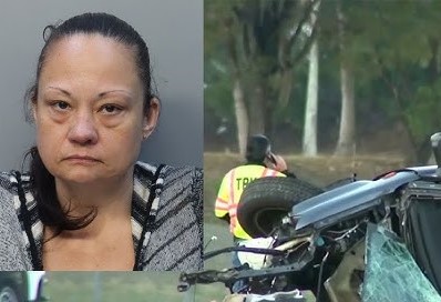 Broward: Tolérance zéro sur les routes de Floride, 20 ans de prison pour une femme accusée d’avoir causé un accident mortel en roulant à contresens sur la Florida Turnpike à Miramar. Broward: Tolérance zéro sur les routes de Floride, 20 ans de prison pour une femme accusée d’avoir causé un accident mortel en roulant à contresens sur la Florida Turnpike à Miramar.