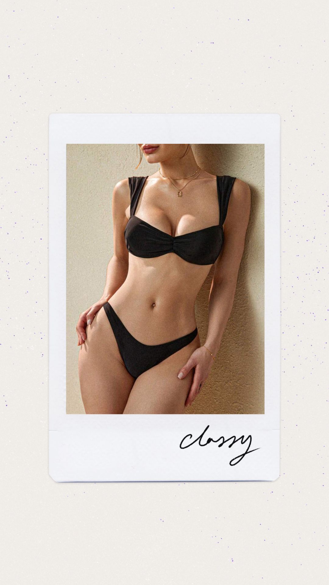 Bikini color negro 