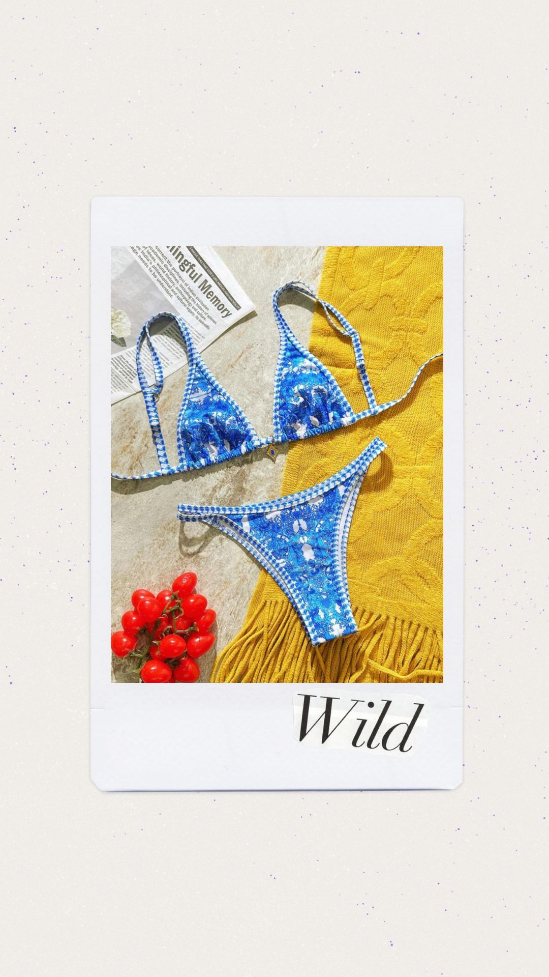 Bikini color celeste