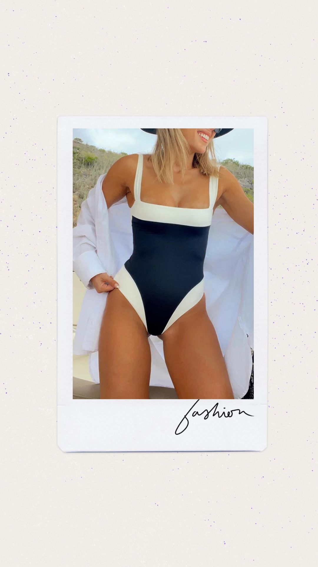 Una pieza color negro con bordes blancos 