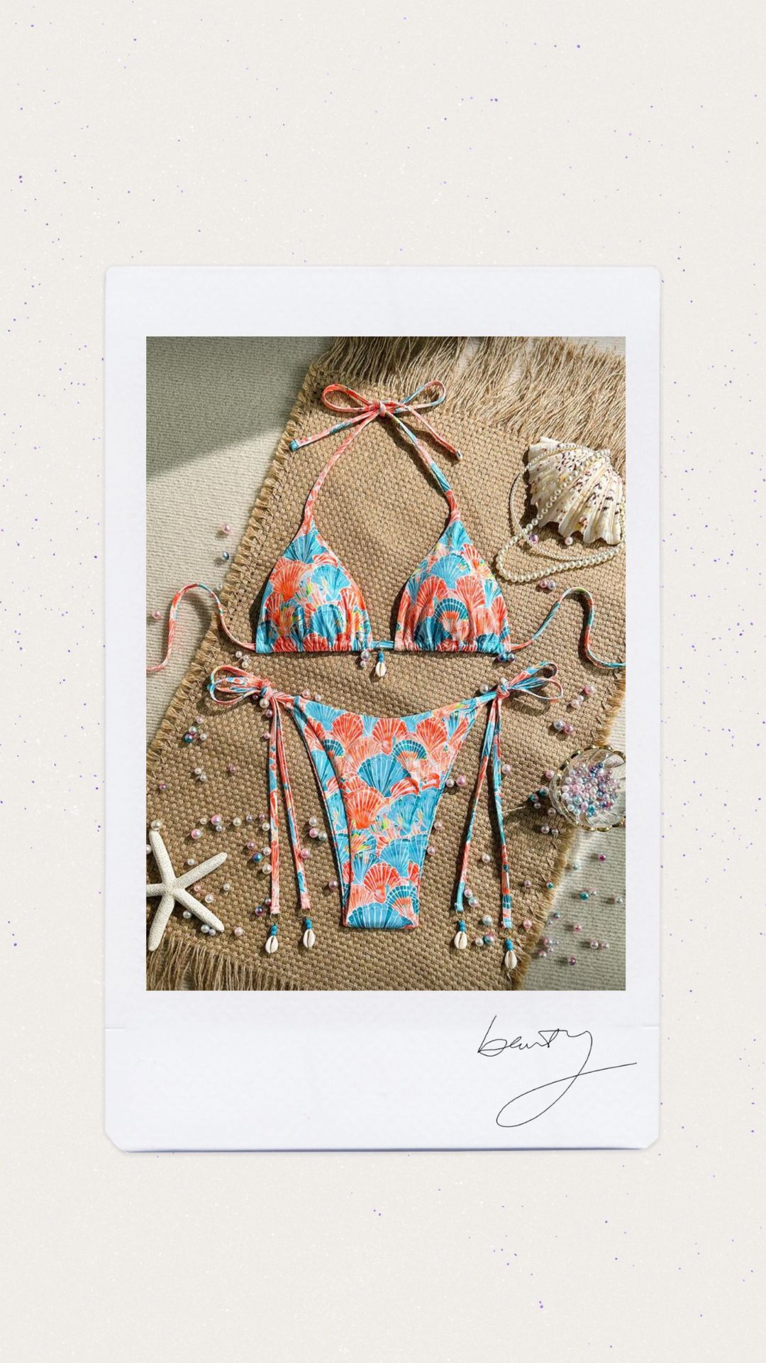 Bikini con estampado multicolor