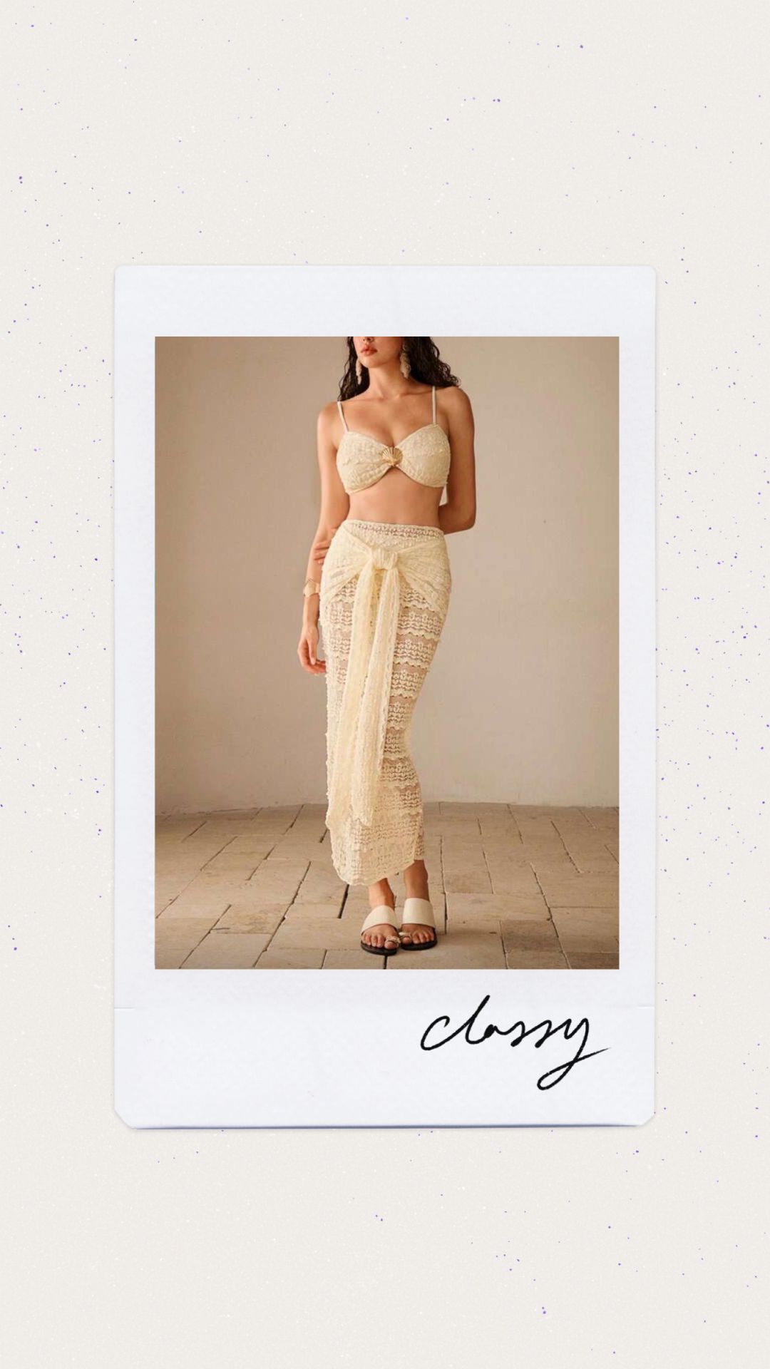 Cintura media con salida de baño color beige