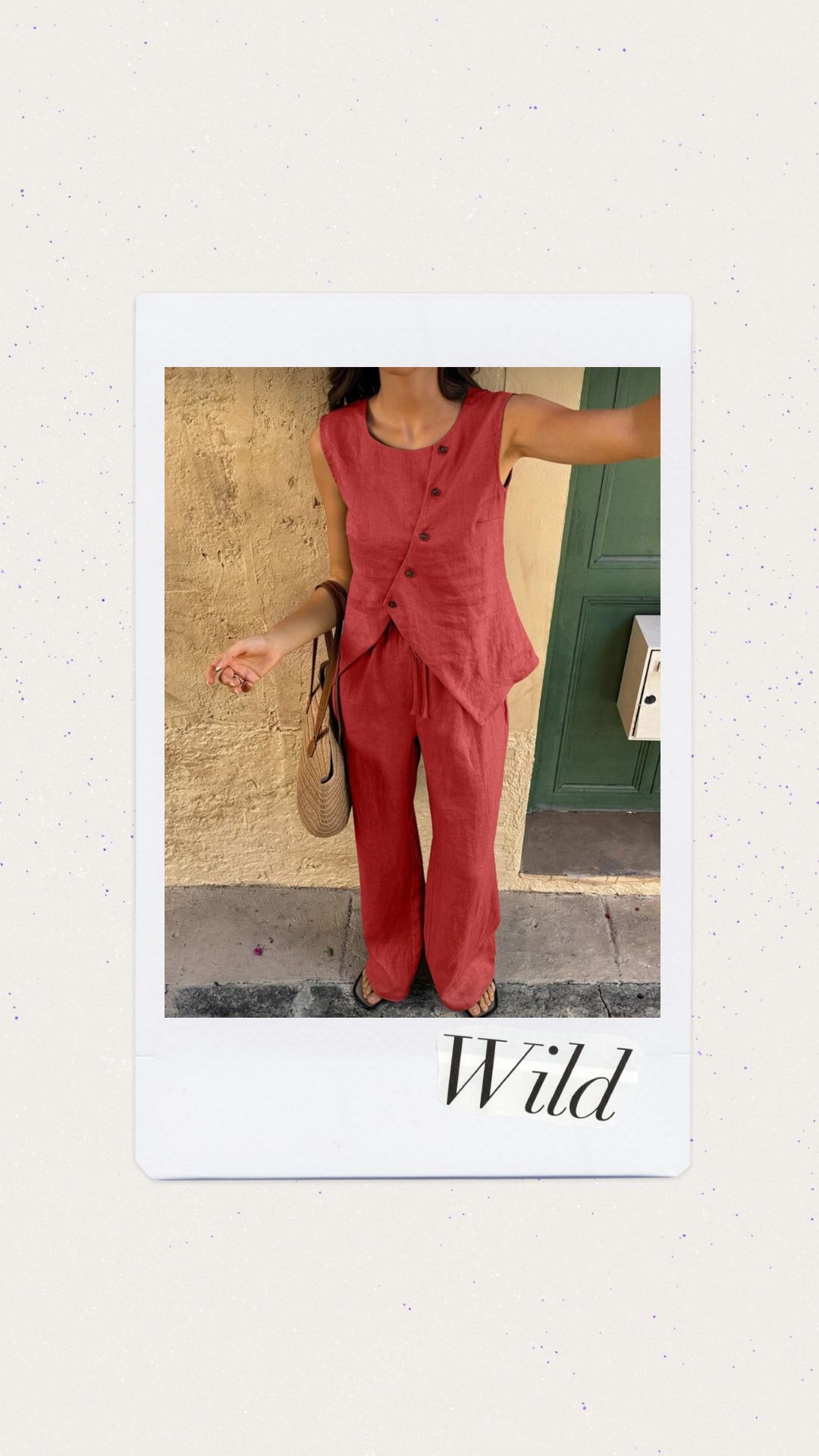 Set de dos piezas blusa y pantalón