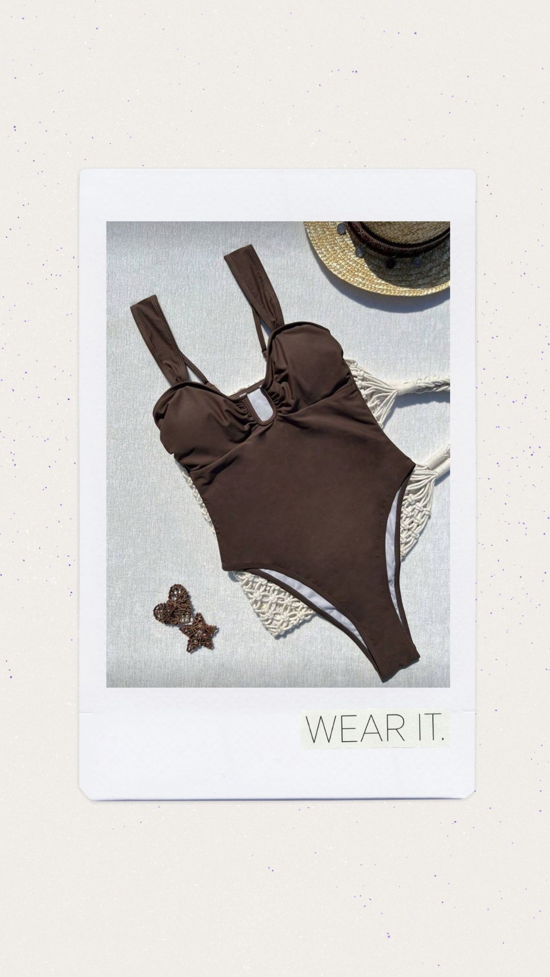 Una pieza color marrón 