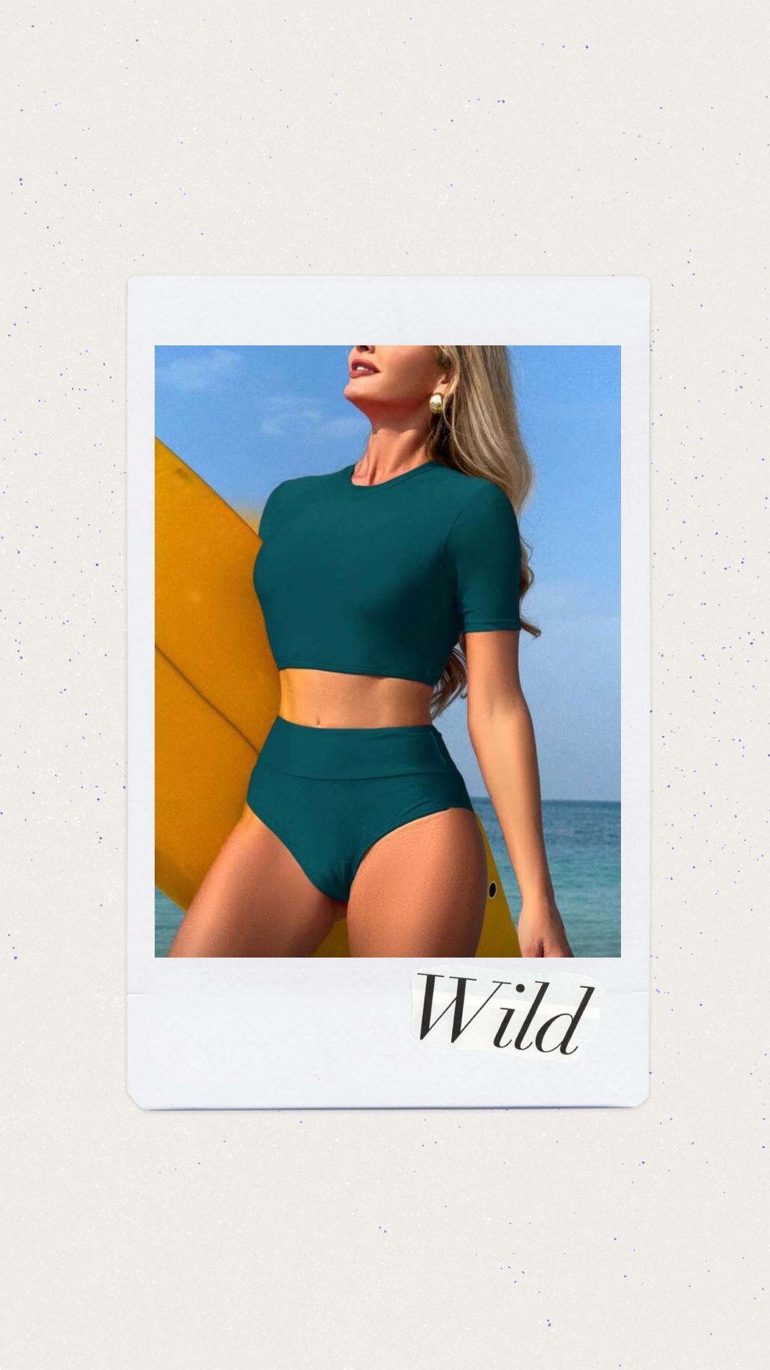 Cintura alta verde turquesa