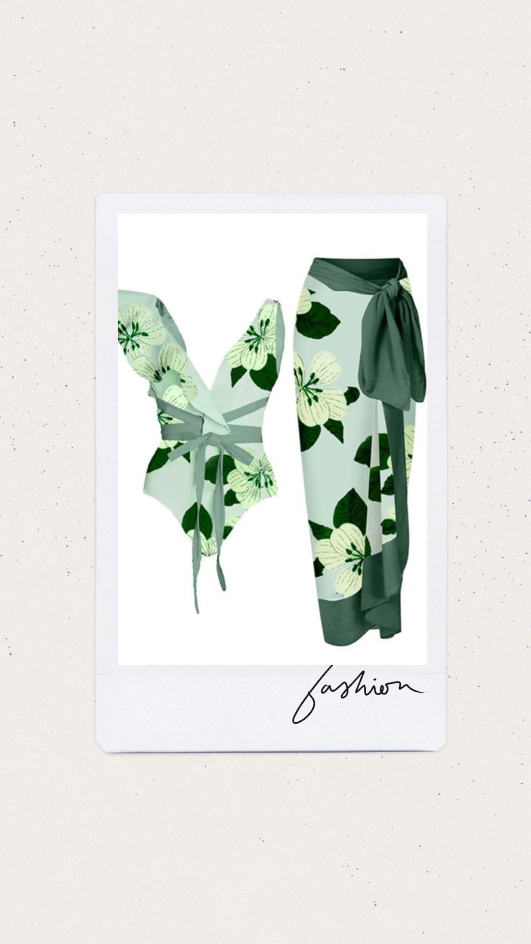 Una pieza color verde con salida de baño