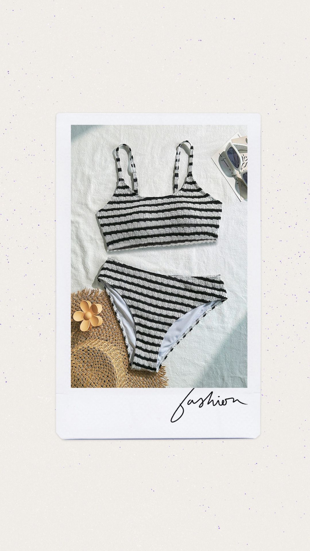 Cintura media de líneas con textura