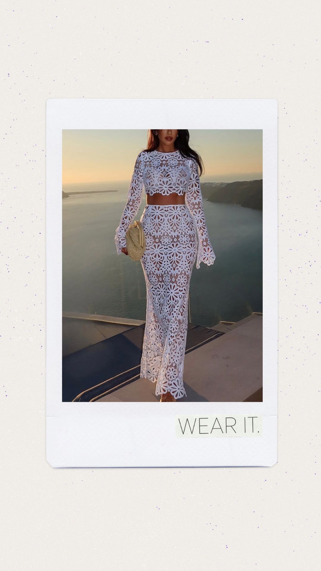 Set salida de baño encjae floral