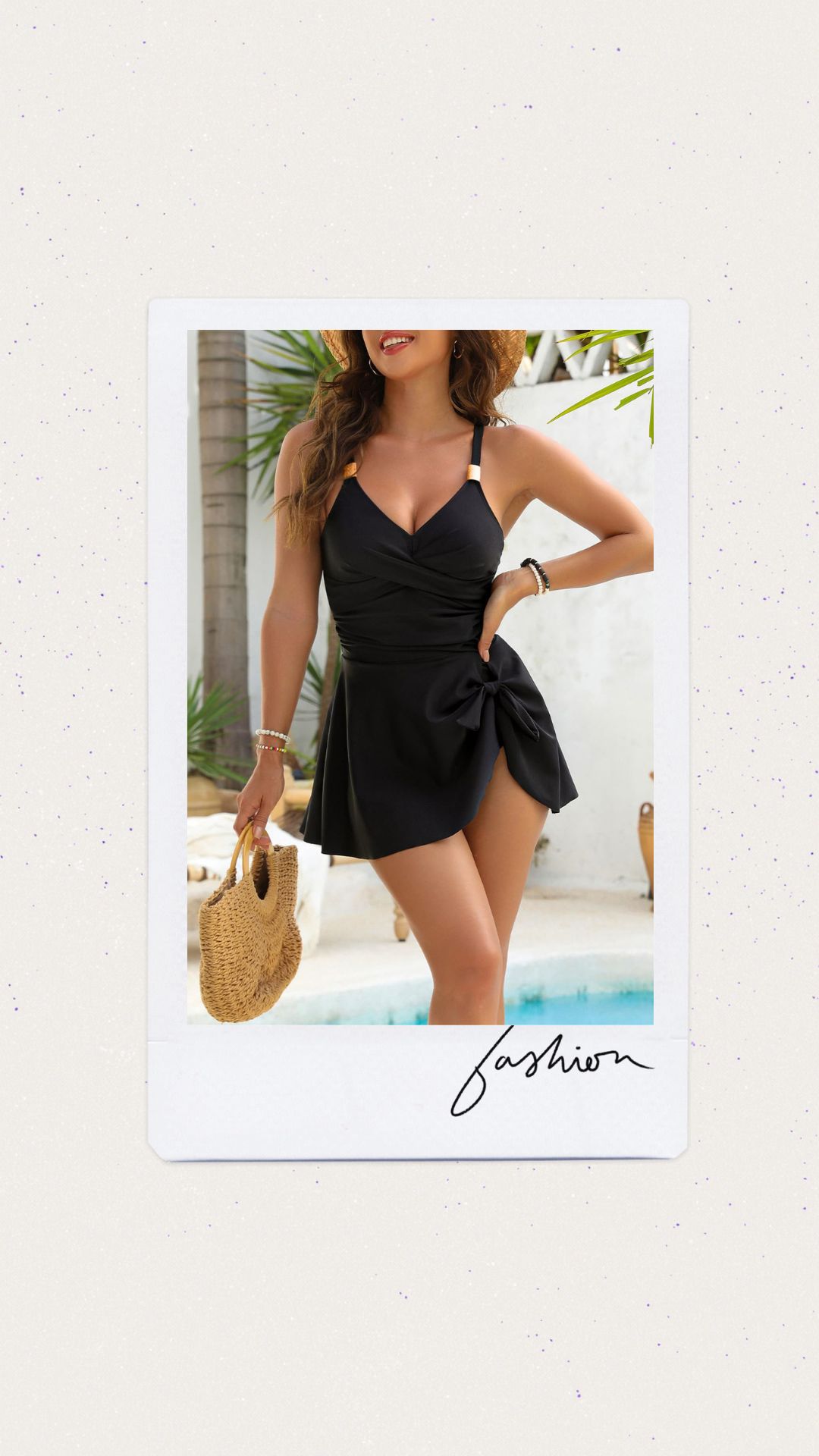 Una pieza tipo vestido color negro