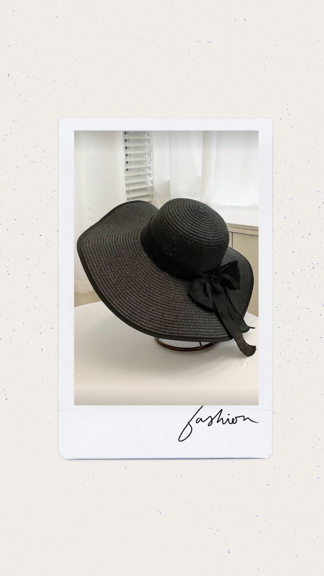 Sombrero color negro