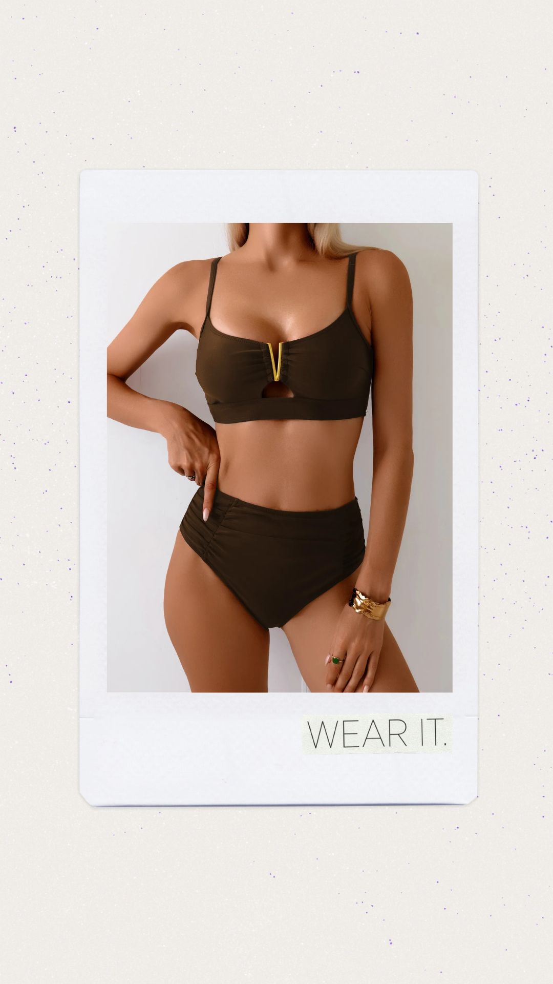 Cintura alta color café