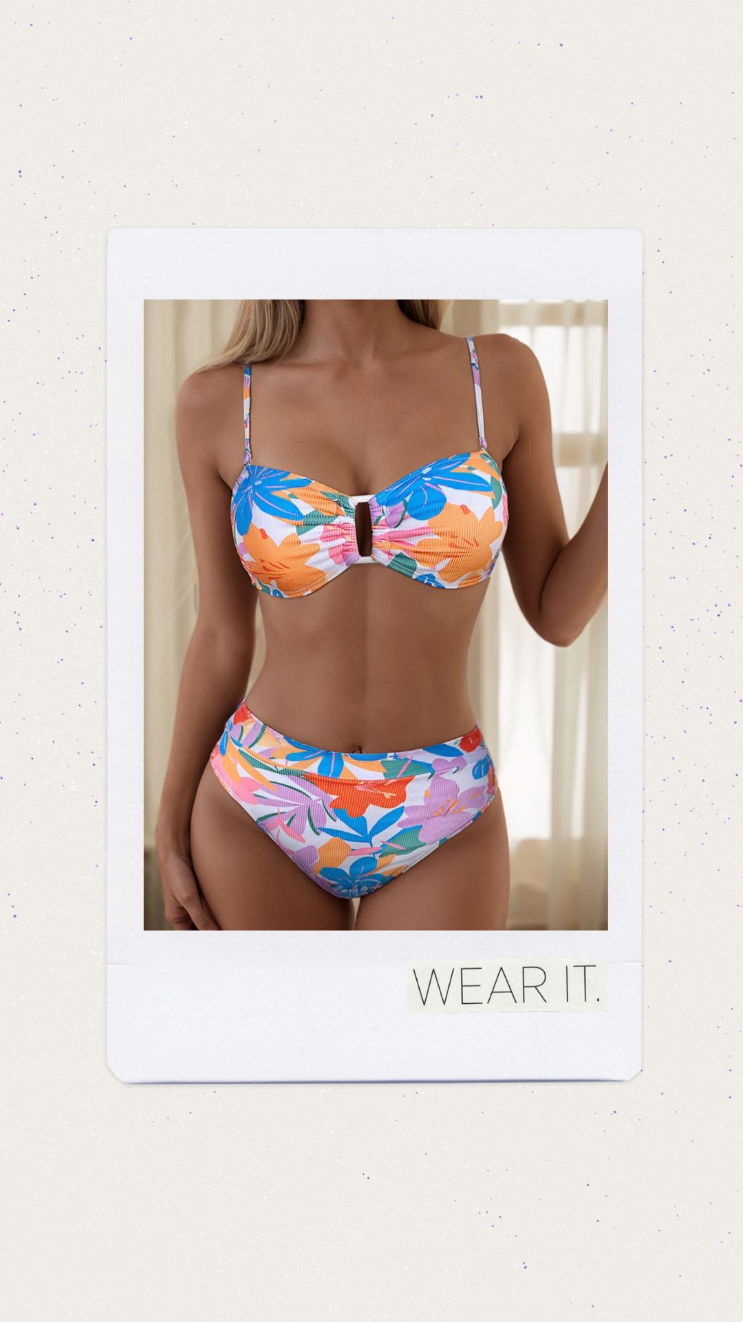 Cintura alta multicolor