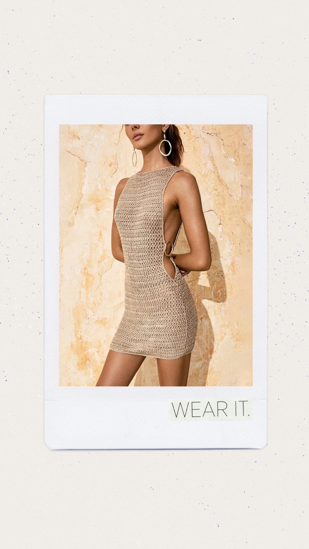 Salida de baño corta color caqui