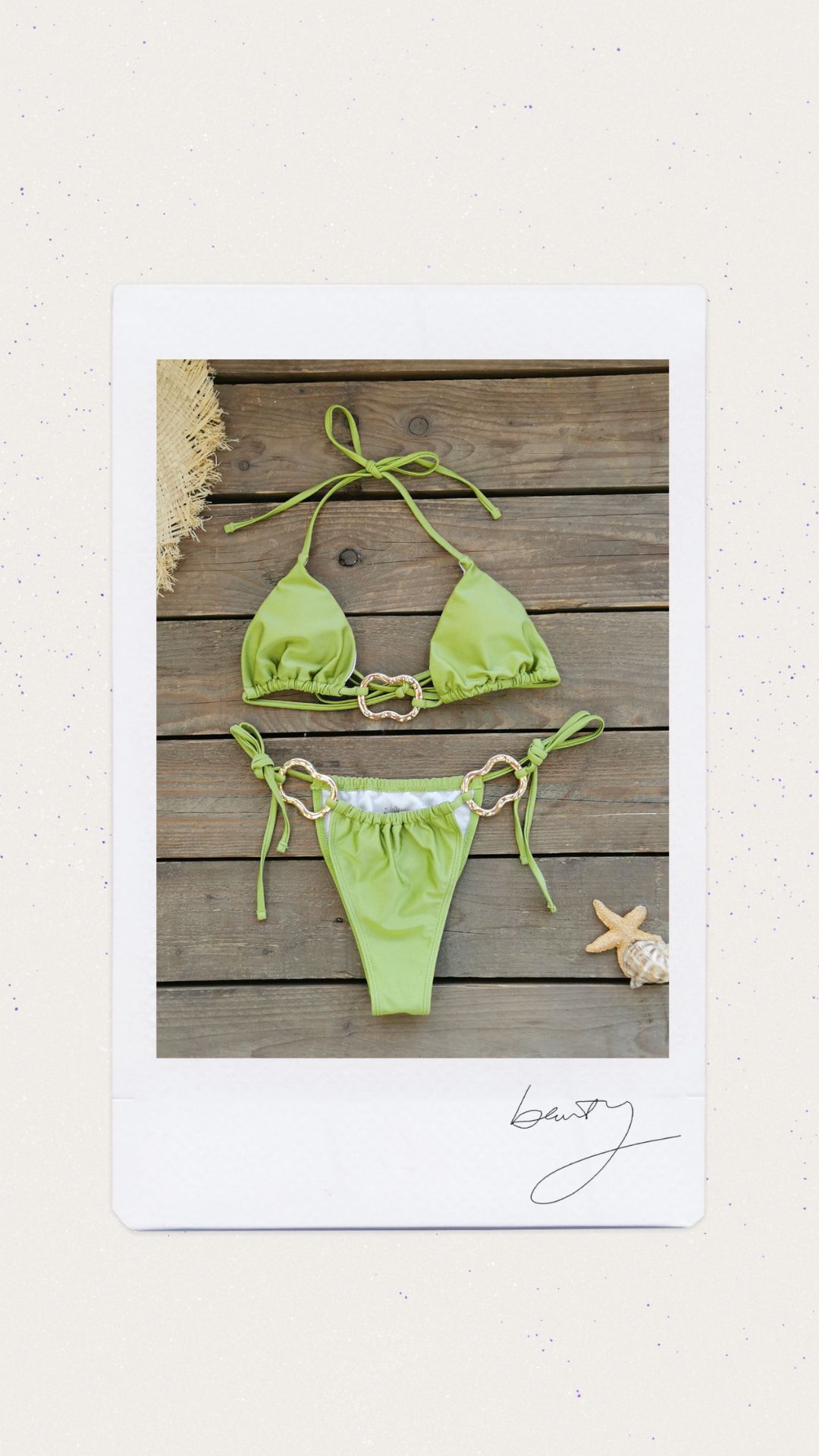 Bikini color verde