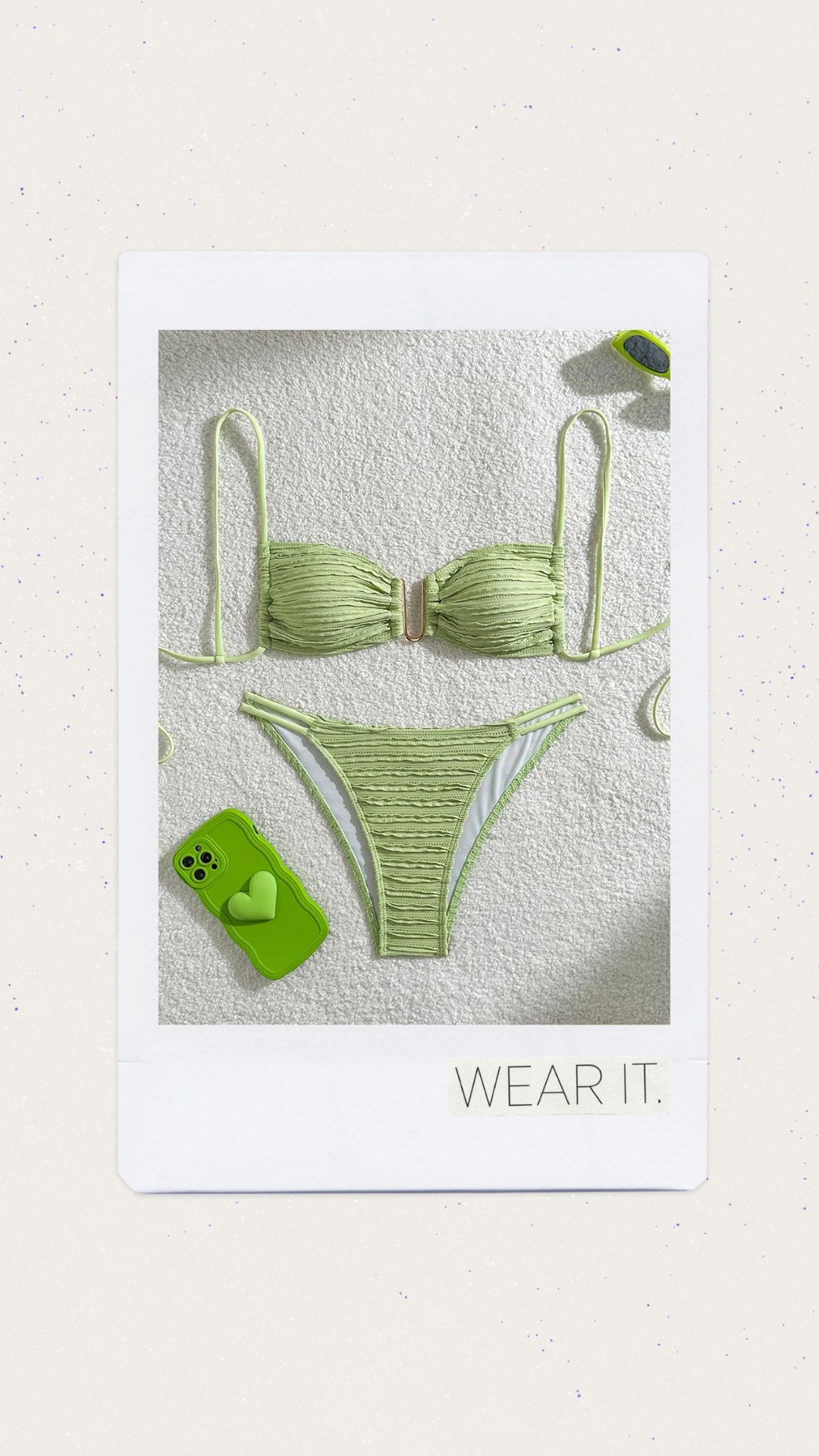 Bikini color verde 