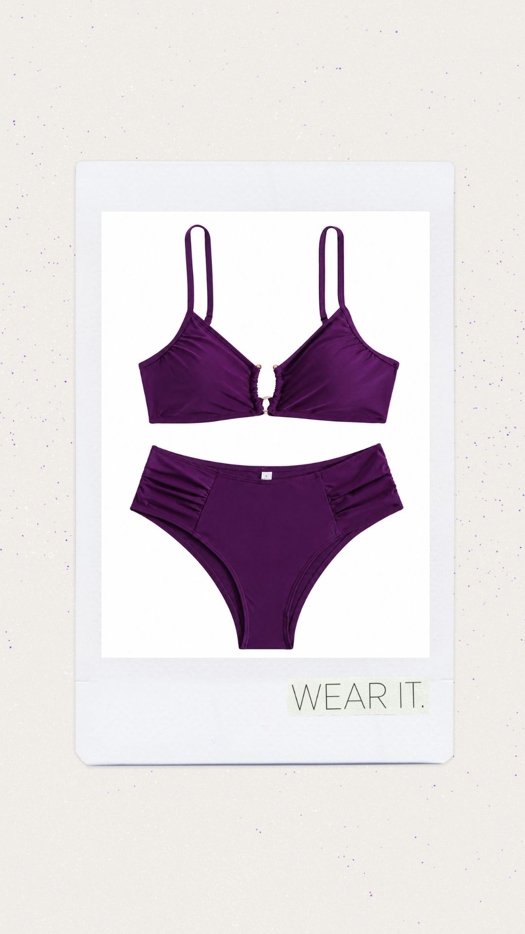 Cintura media color morado uva