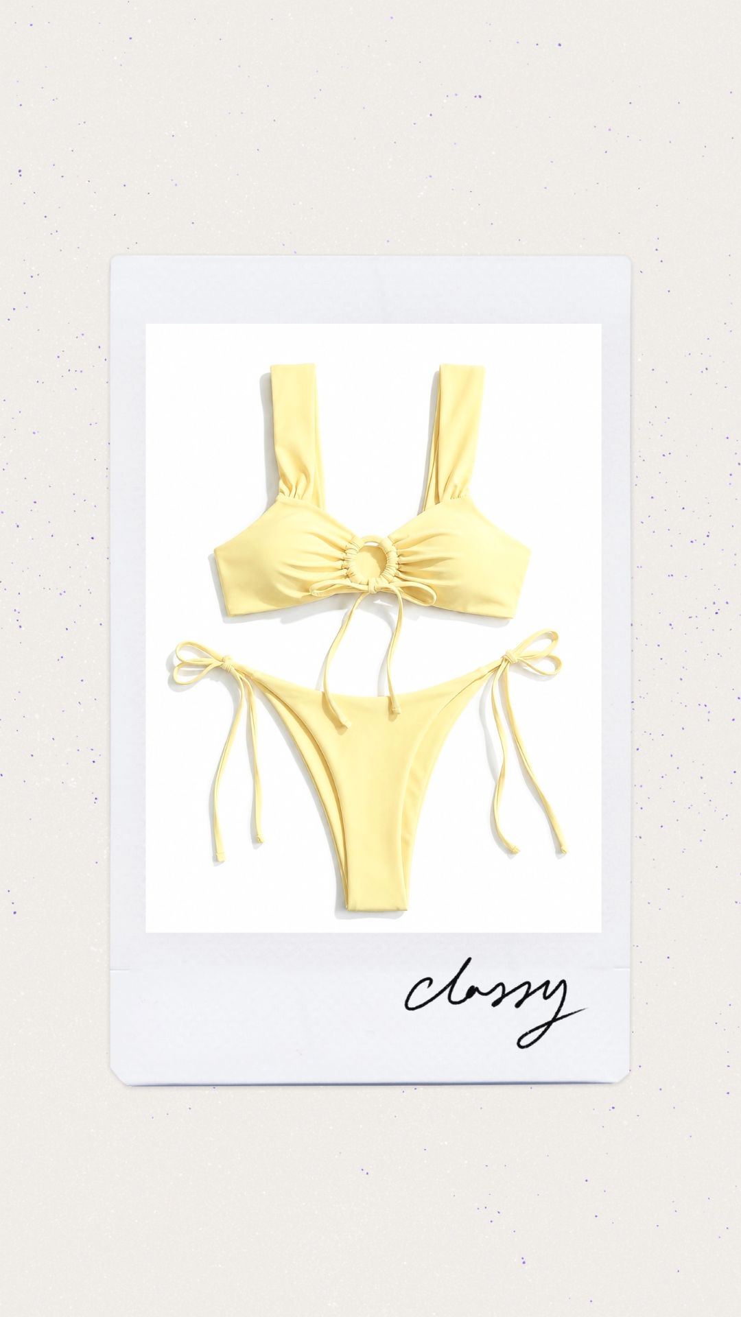 Bikini color amarillo 