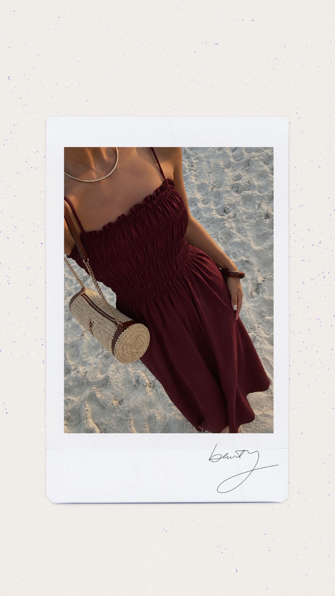 Vestido largo color vino tinto