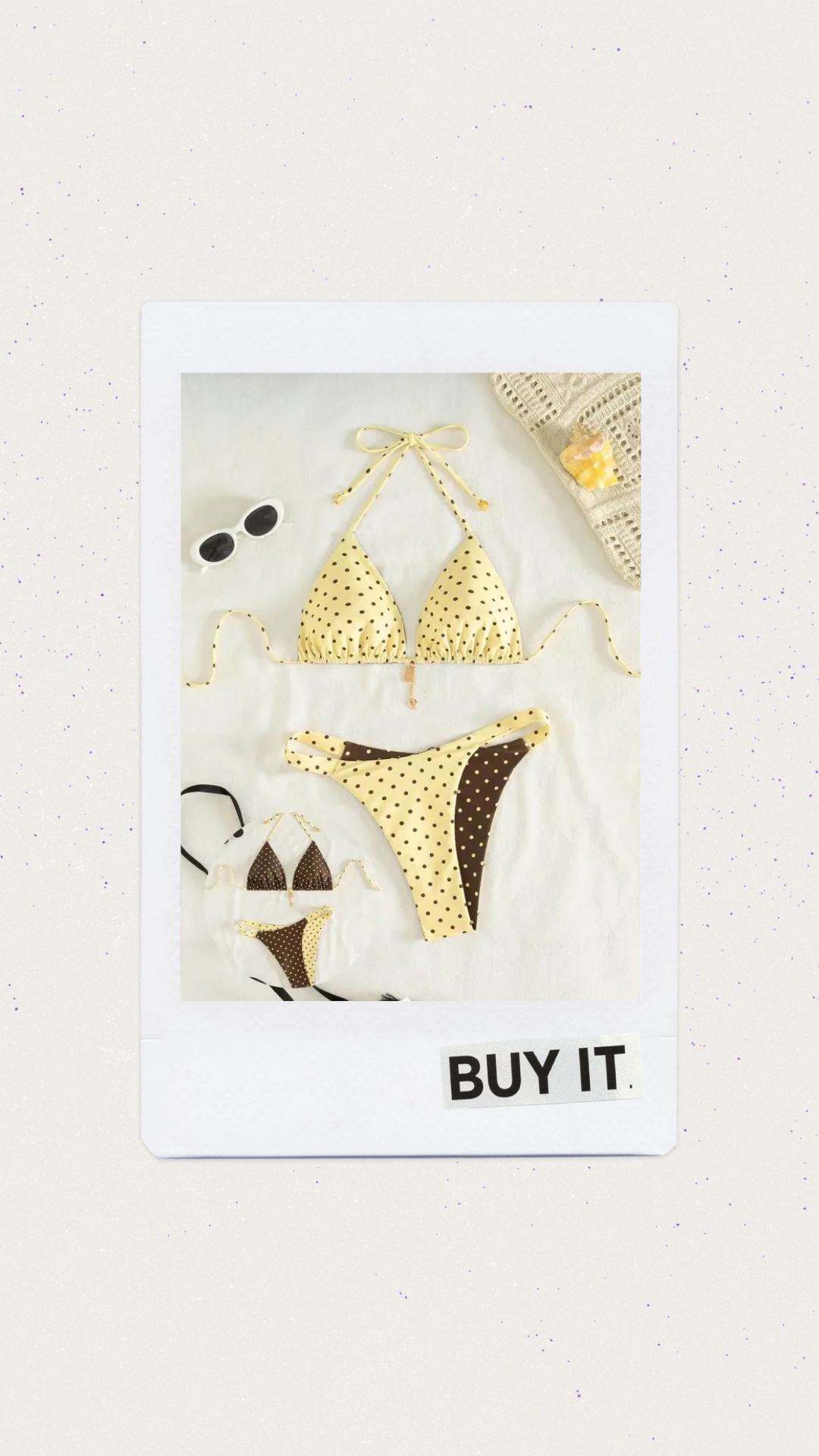 Bikini reversible polkadots 