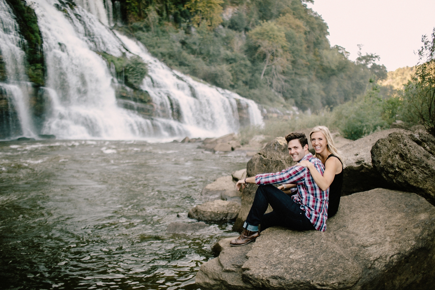 Tennessee Waterfall Engagement Session Brad And Jen Nashville Wedding