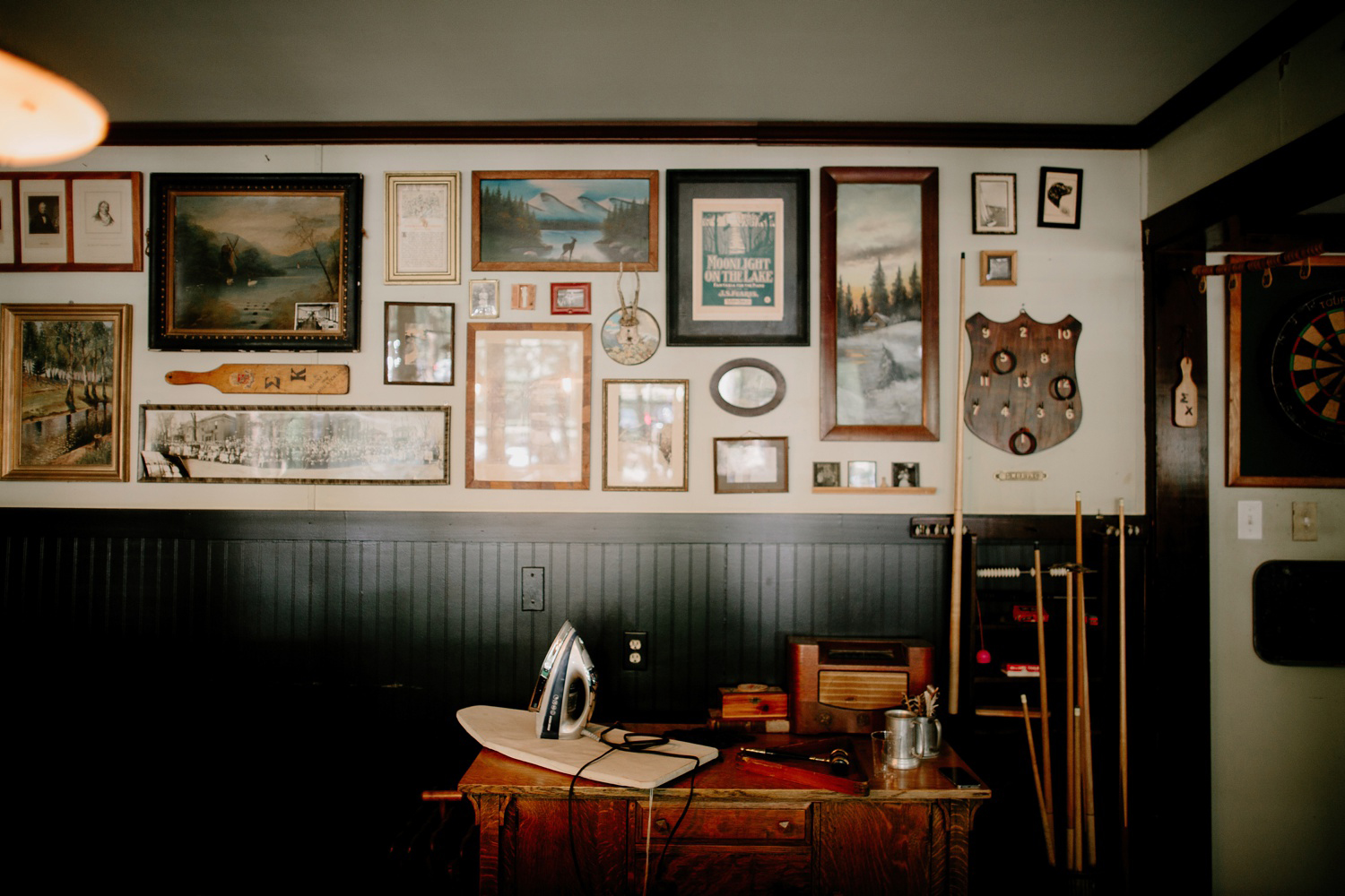 vintage pool room