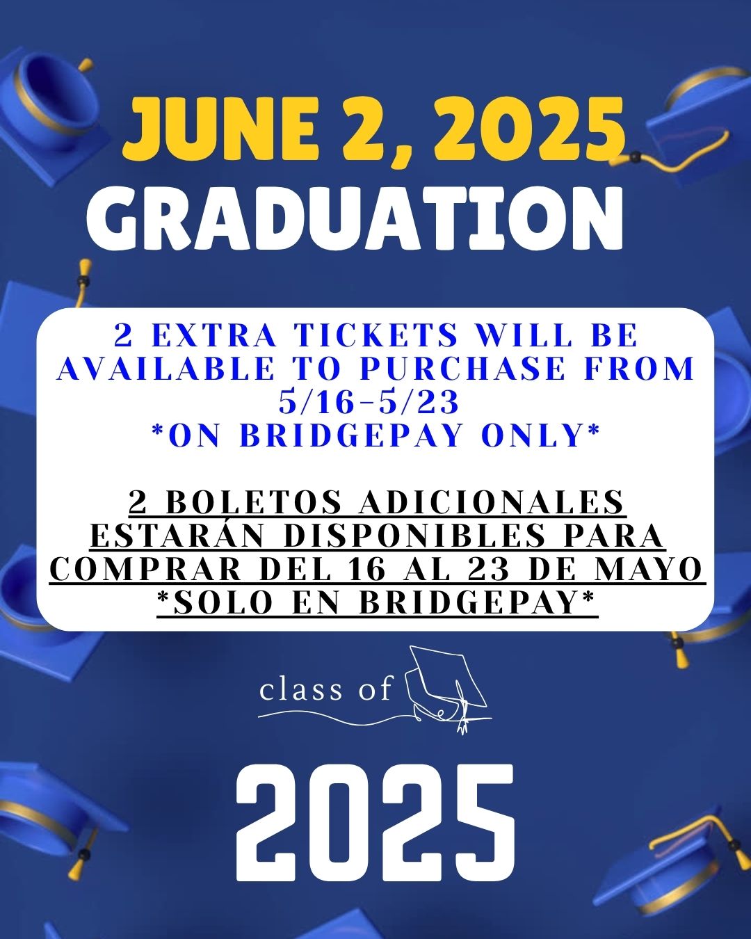 Kindergarten Graduation Tickets