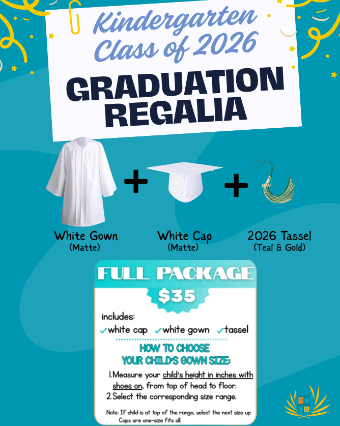 Kindergarten Cap and Gown-- Full Package 