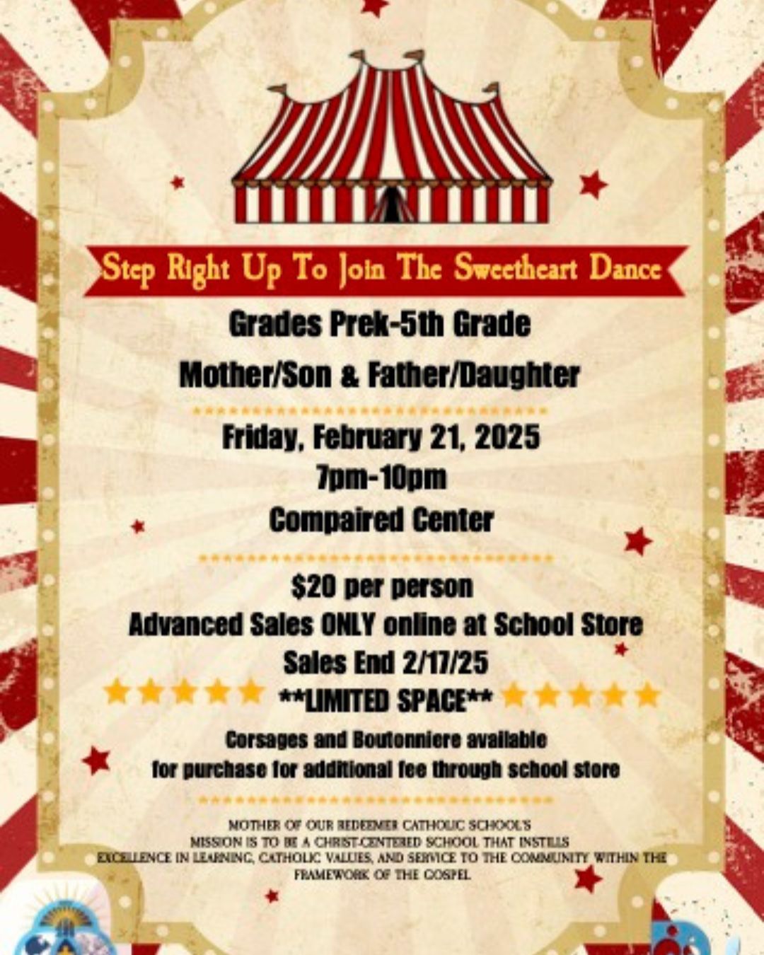 Student Admission Advance Sale ONLY