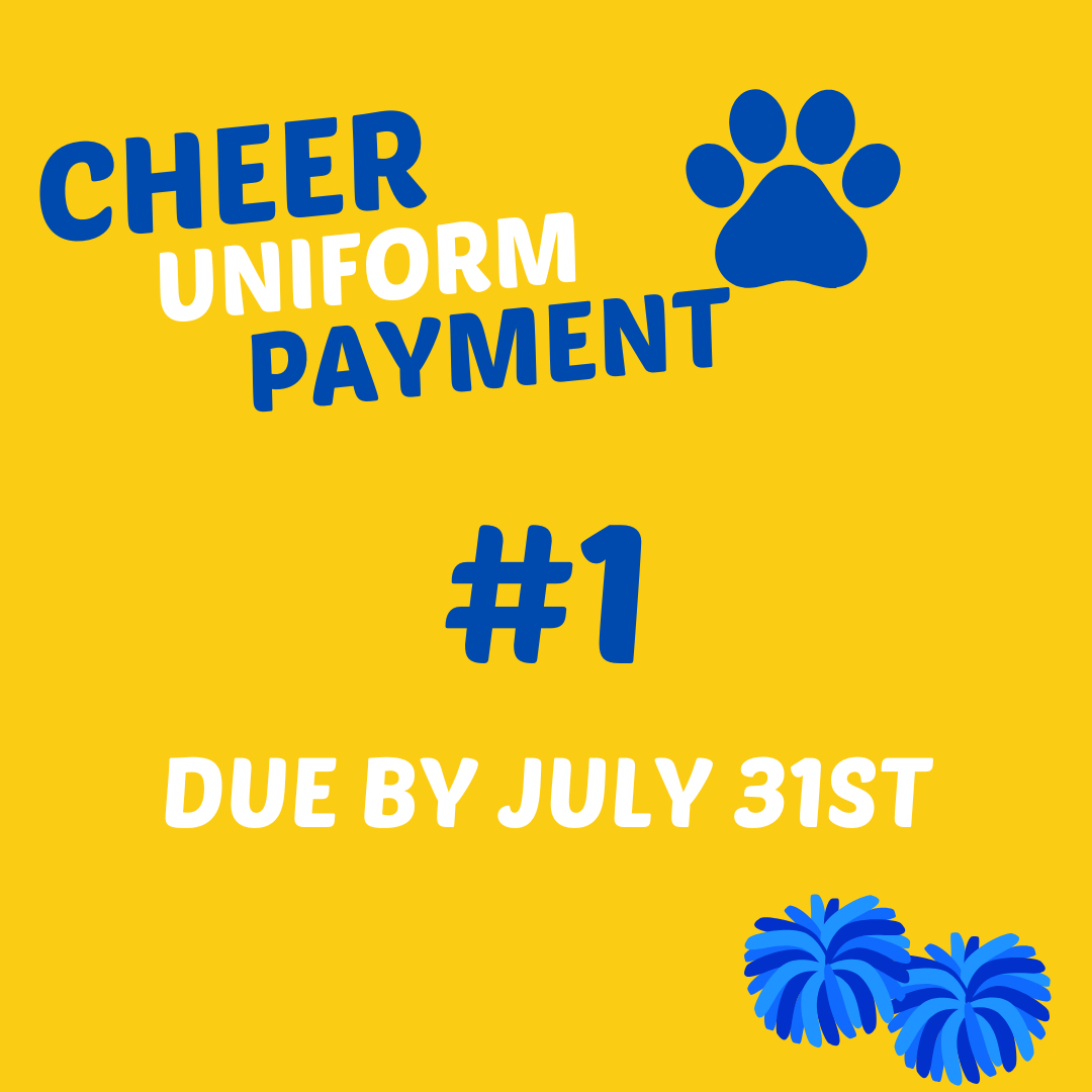 Cheerleading Uniform Payment #1
