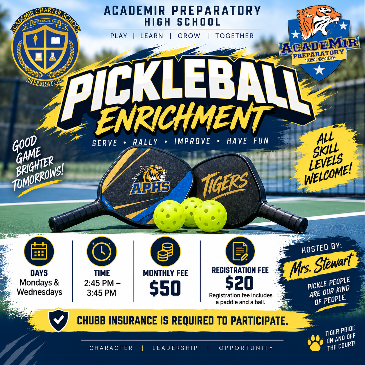 Pickleball Registration Fee 
