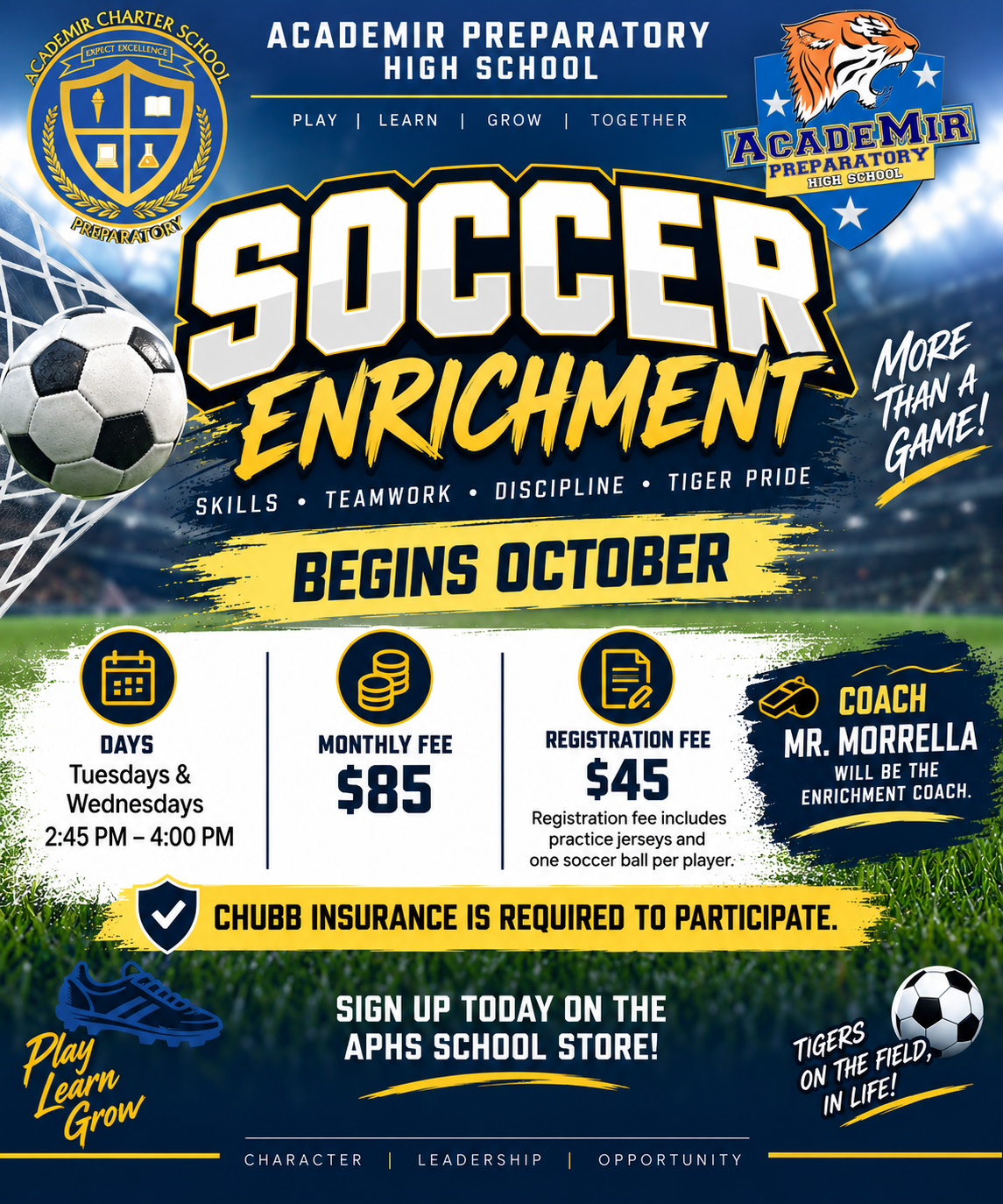 Soccer Enrichment 2026/2027