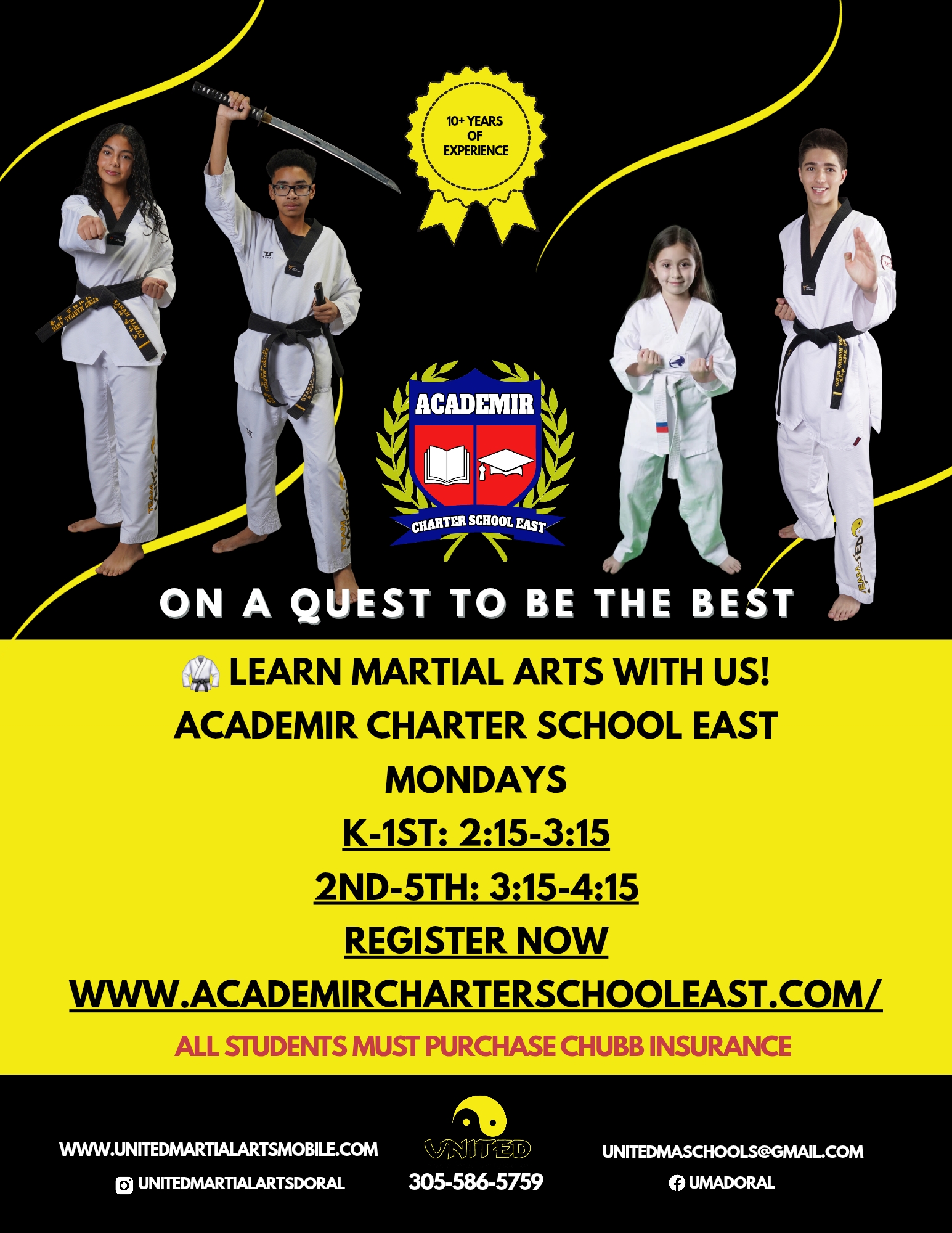 Martial Arts REGISTRATION & UNIFORM