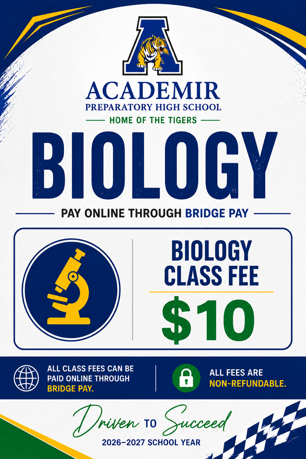 Biology Fee 2026/2027