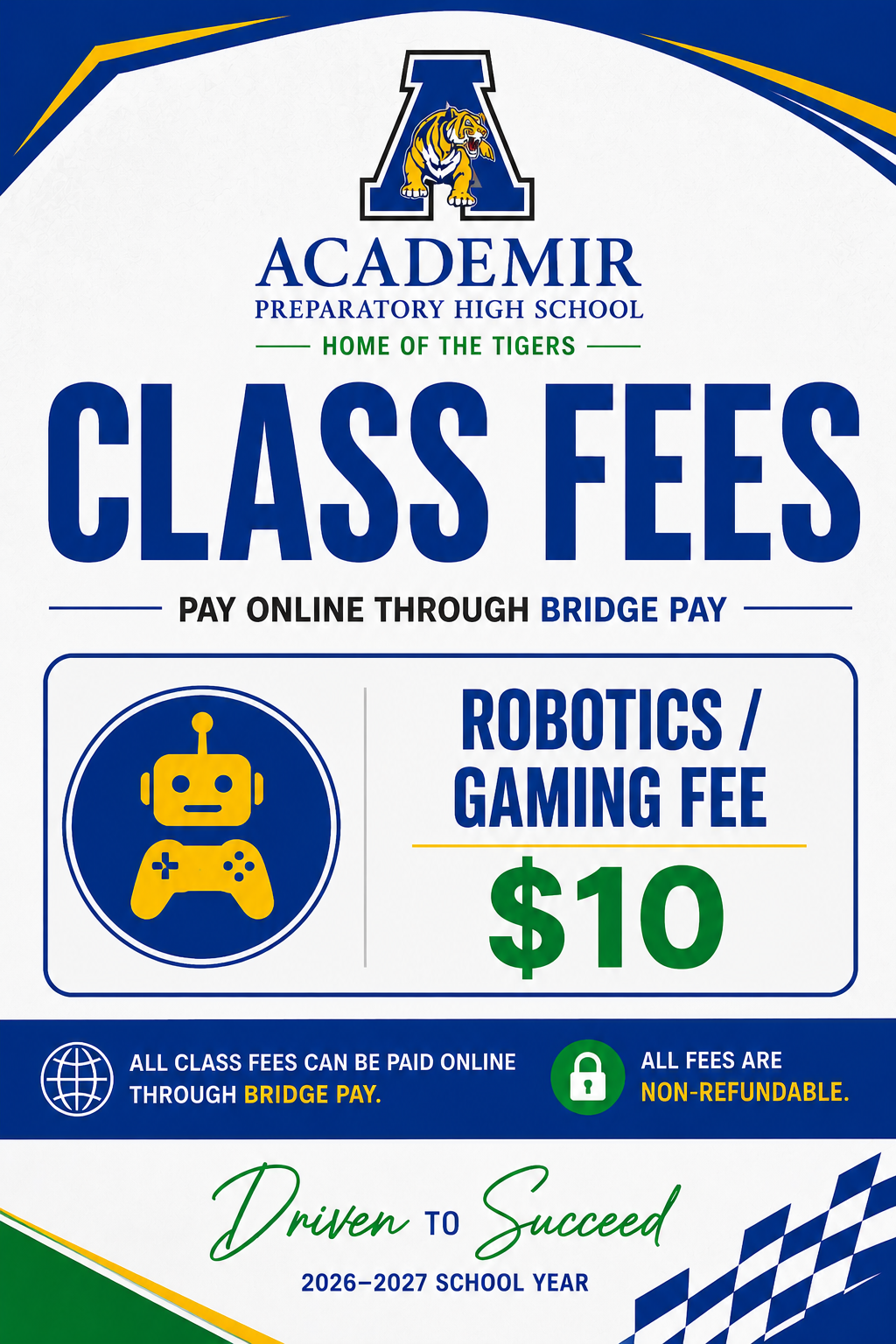 Robotics/ Gaming Fee 20236/2027
