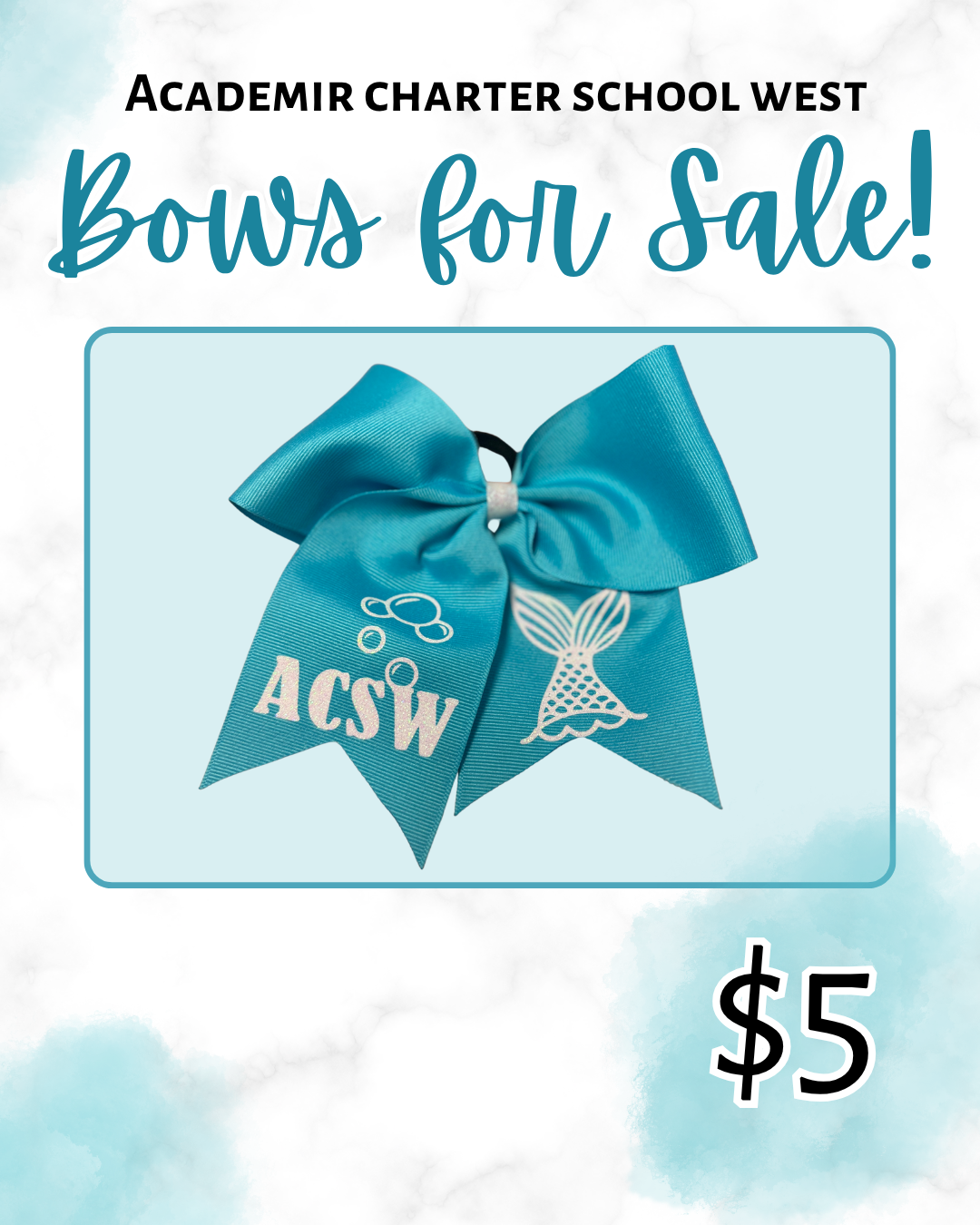Teal Ocean Bow