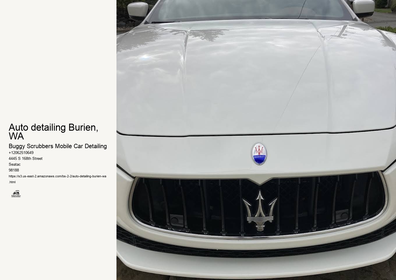 auto detailing Burien, WA