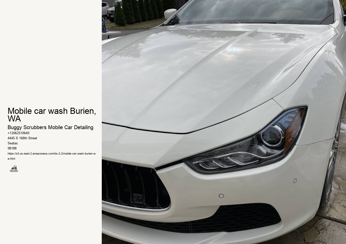 mobile car wash Burien, WA