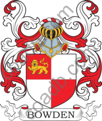 Bowden Family Crest, Coat of Arms and Name History