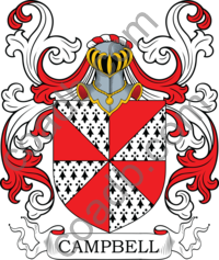 Campbell Family Crest, Coat of Arms and Name History