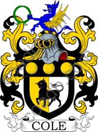 Cole Family Crest, Coat of Arms and Name History